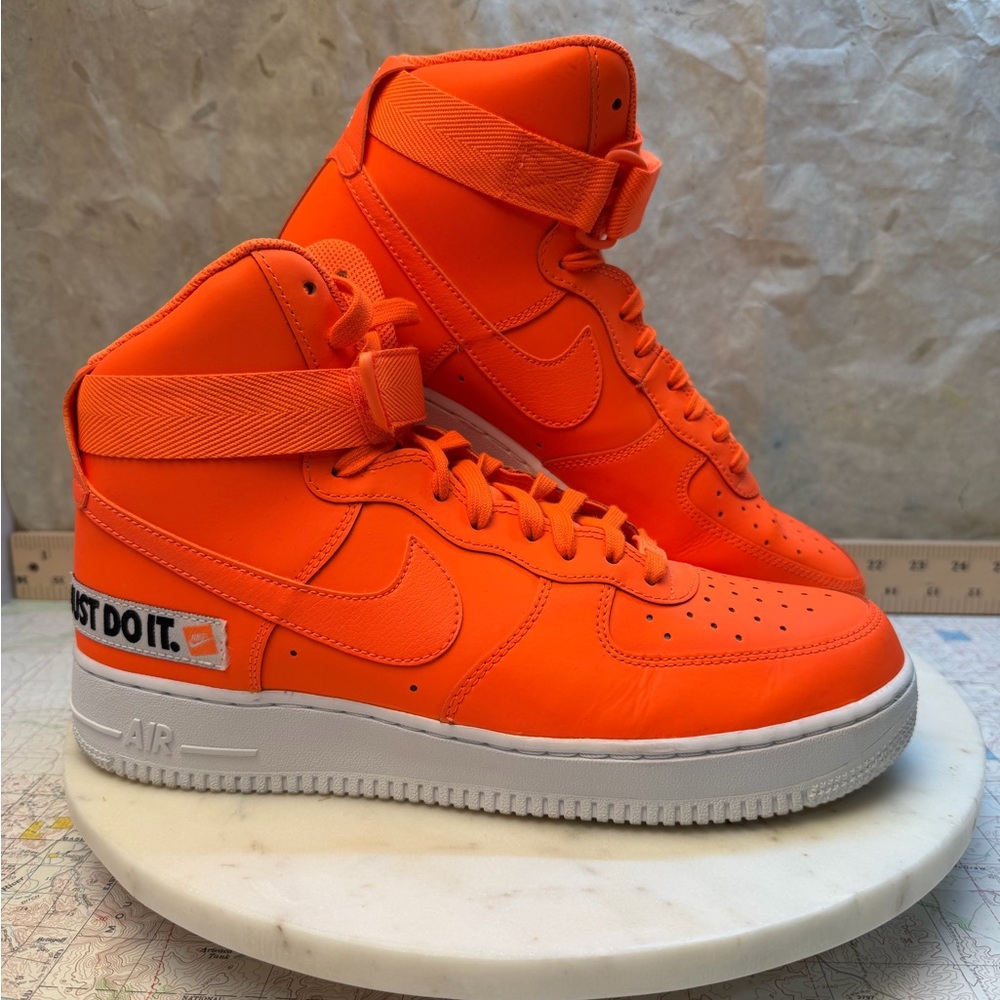 Nike Airforce 1 fluorescent  Orange mens 11.